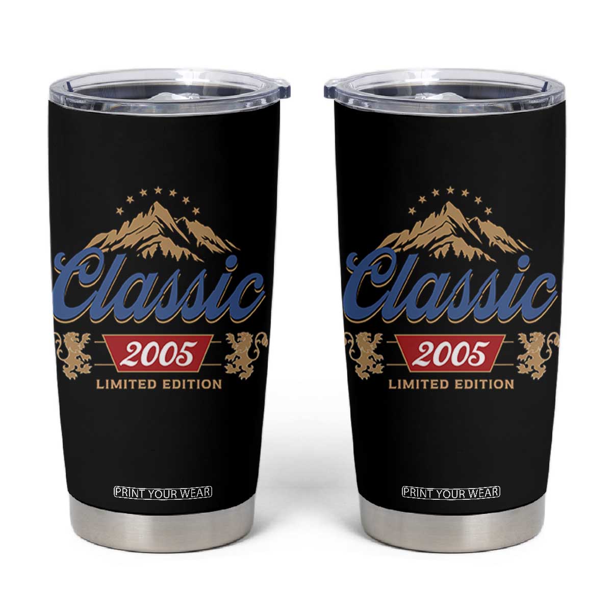 21st Birthday Beer Classic 2005 Limited Edition Tumbler Cup Funny Gifts for 21 Year Olds TS11 Black Print Your Wear