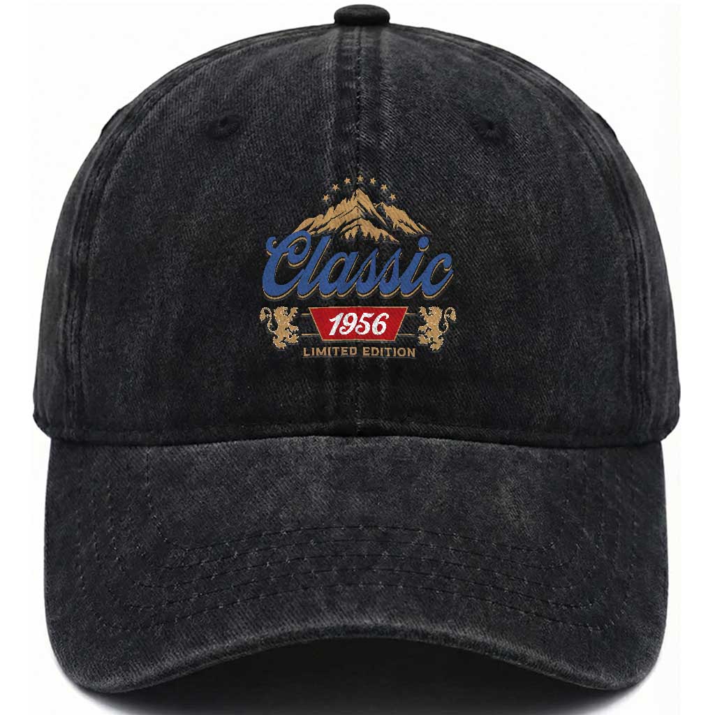 70th Birthday Beer Classic 1956 Limited Edition Washed Cotton Baseball Cap Funny Gifts for 70 Year Olds TS11 Print Your Wear
