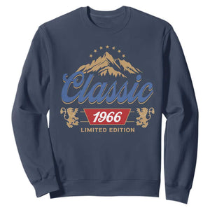 60th Birthday Beer Classic 1966 Limited Edition Sweatshirt Funny Gifts for 60 Year Olds TS11 Navy Print Your Wear