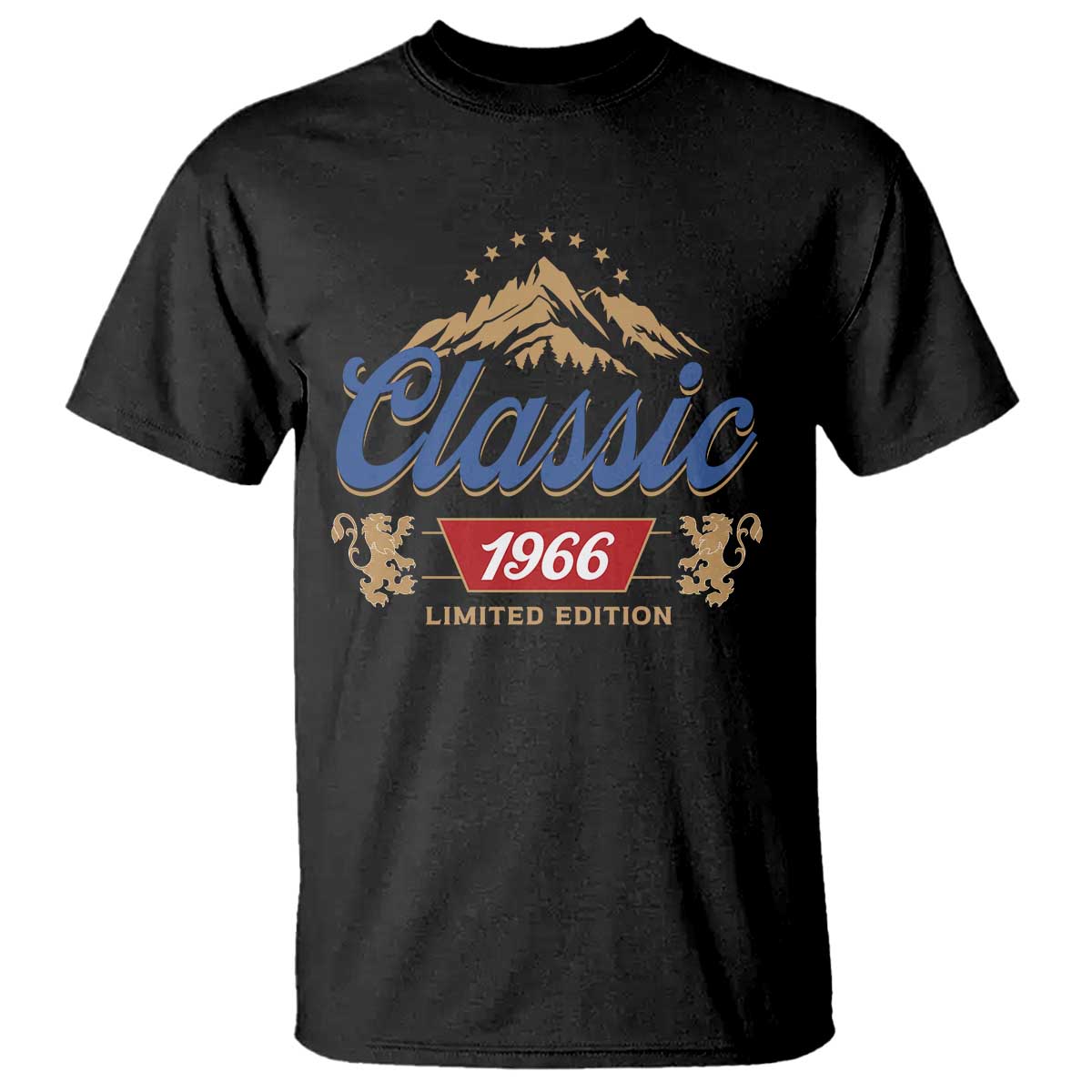 60th Birthday Beer Classic 1966 Limited Edition T Shirt Funny Gifts for 60 Year Olds TS11 Black Print Your Wear