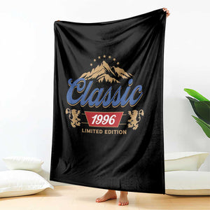 30th Birthday Beer Classic 1996 Limited Edition Throw Blanket Funny Gifts for 30 Year Olds TS11 Print Your Wear