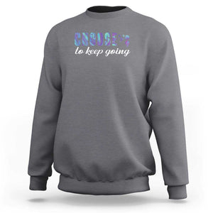 Suicide Prevention Awareness Sweatshirt Choose To Keep Going Semicolon Birds TS11 Charcoal Print Your Wear