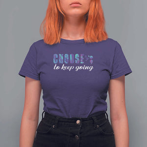 Suicide Prevention Awareness T Shirt For Women Choose To Keep Going Semicolon Birds TS11 Purple Print Your Wear