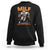 Funny Football Lover Sweatshirt MILF Man I Love Football Skeleton Player Bat TS11 Black Print Your Wear