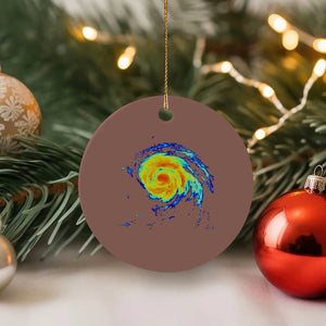 Hurricane Erin Ceramic Ornament Meteorologist Weather Radar Storm Chasing TS11 1pc Mocha Print Your Wear