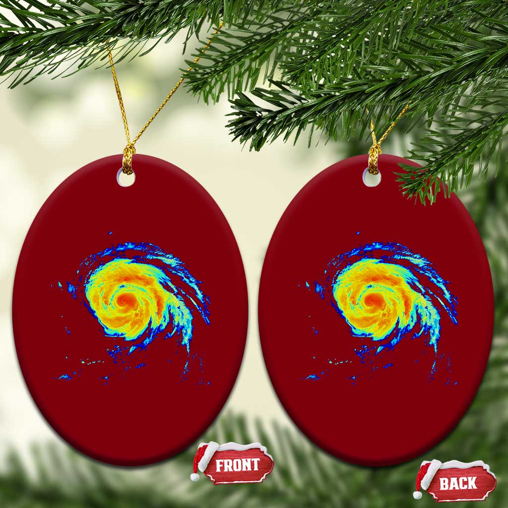 Hurricane Erin Ceramic Ornament Meteorologist Weather Radar Storm Chasing TS11 Print Your Wear