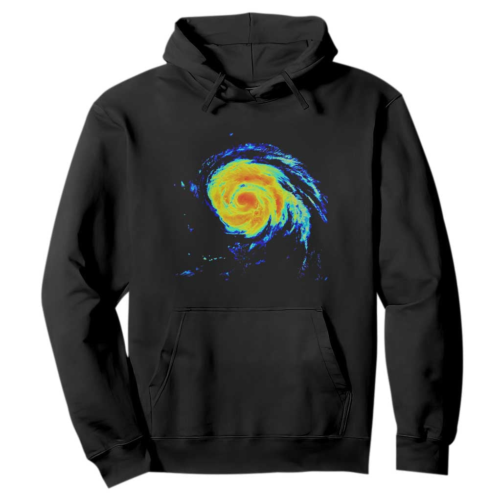 Hurricane Erin Hoodie Meteorologist Weather Radar Storm Chasing TS11 Black Print Your Wear