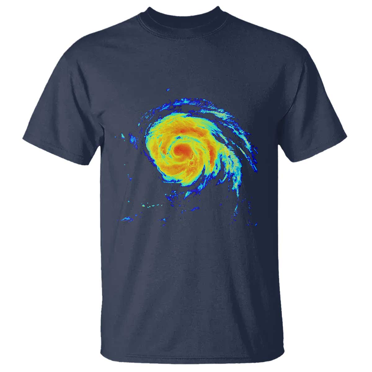 Hurricane Erin T Shirt Meteorologist Weather Radar Storm Chasing TS11 Navy Print Your Wear