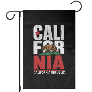 California Republic Flag Bear Garden Flag Distressed Calif State Pride Graphic