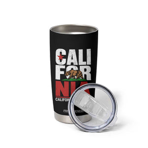 California Republic Flag Bear Tumbler Cup Distressed Calif State Pride Graphic
