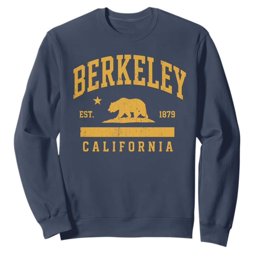 Berkeley California Est 1879 Sweatshirt CA Vintage Athletic Sports Design Grizzly Bear