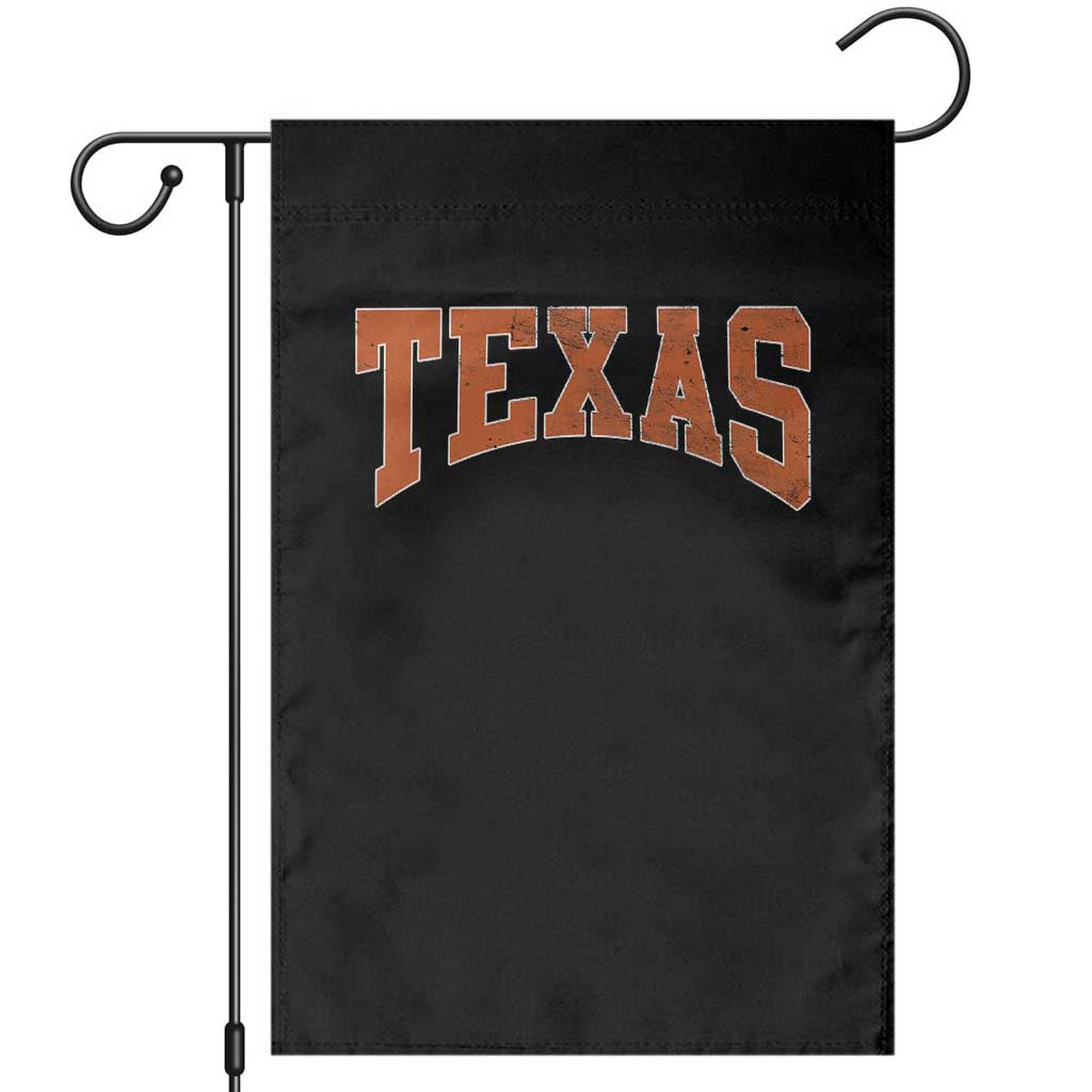 Texas TX Vintage Athletic Sports Design Garden Flag 80s 90s Style