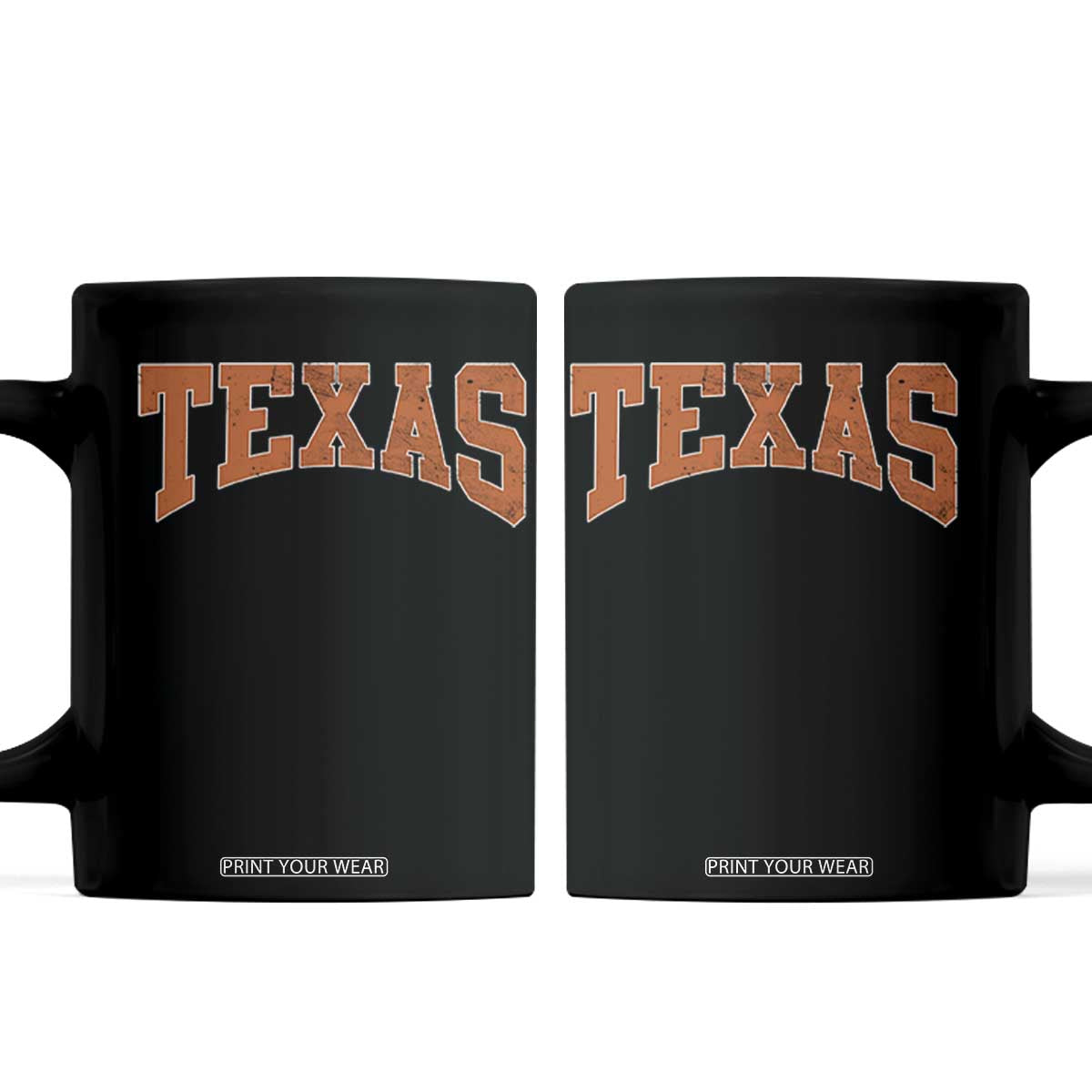 Texas TX Vintage Athletic Sports Design Coffee Mug 80s 90s Style