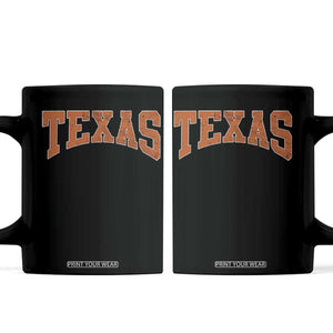 Texas TX Vintage Athletic Sports Design Coffee Mug 80s 90s Style