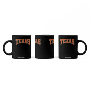 Texas TX Vintage Athletic Sports Design Coffee Mug 80s 90s Style