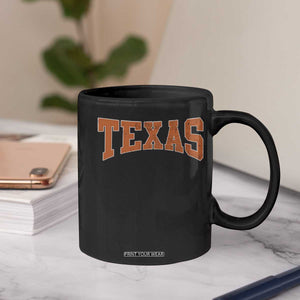 Texas TX Vintage Athletic Sports Design Coffee Mug 80s 90s Style
