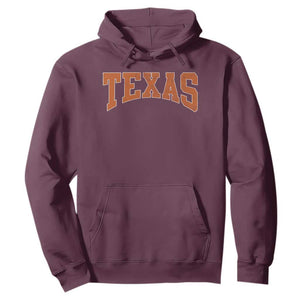 Texas TX Vintage Athletic Sports Design Hoodie 80s 90s Style