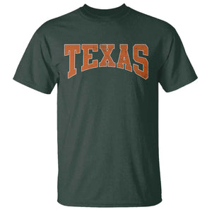 Texas TX Vintage Athletic Sports Design T Shirt 80s 90s Style