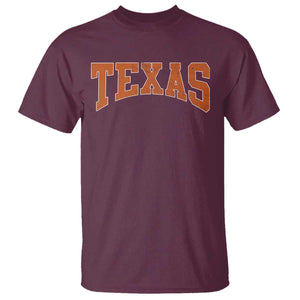 Texas TX Vintage Athletic Sports Design T Shirt 80s 90s Style
