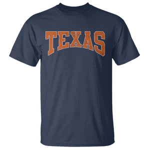 Texas TX Vintage Athletic Sports Design T Shirt 80s 90s Style