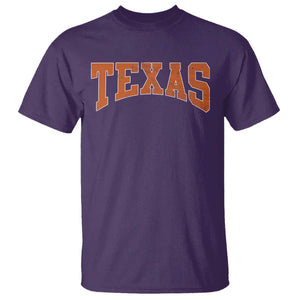 Texas TX Vintage Athletic Sports Design T Shirt 80s 90s Style