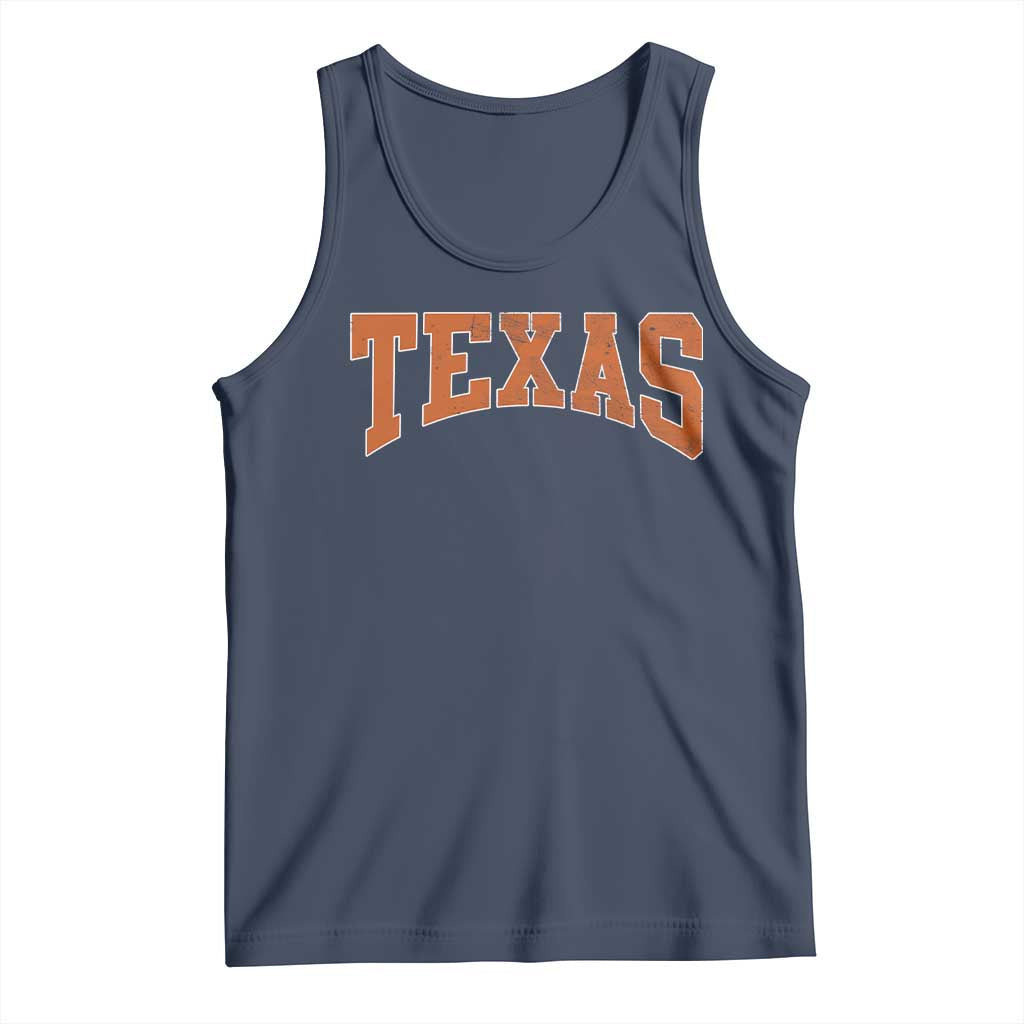 Texas TX Vintage Athletic Sports Design Tank Top 80s 90s Style