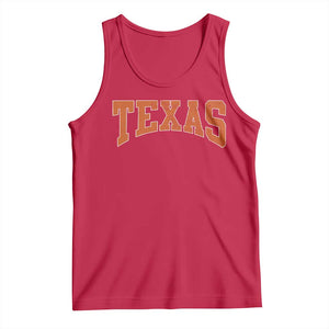 Texas TX Vintage Athletic Sports Design Tank Top 80s 90s Style