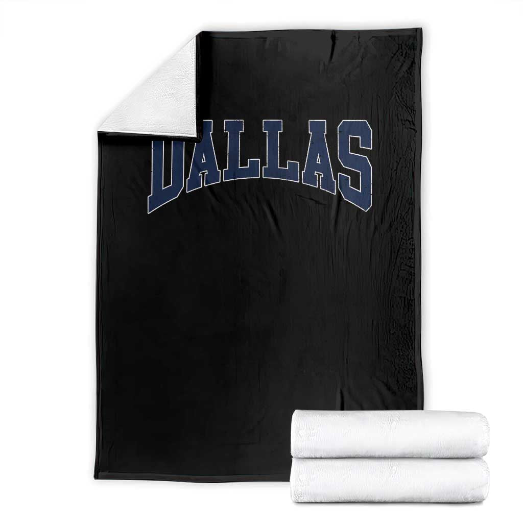 Dallas Vintage Athletic Sports Design Throw Blanket Texas TX Souvenir
