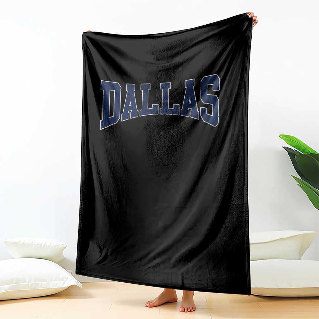 Dallas Vintage Athletic Sports Design Throw Blanket Texas TX Souvenir