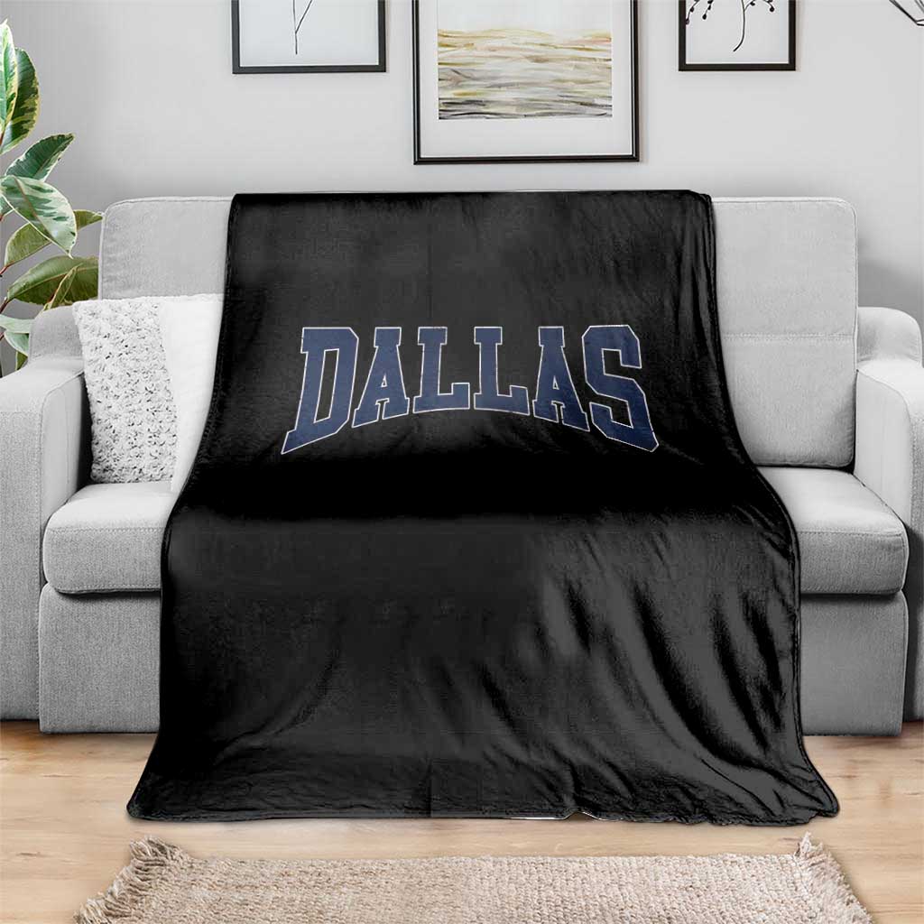 Dallas Vintage Athletic Sports Design Throw Blanket Texas TX Souvenir