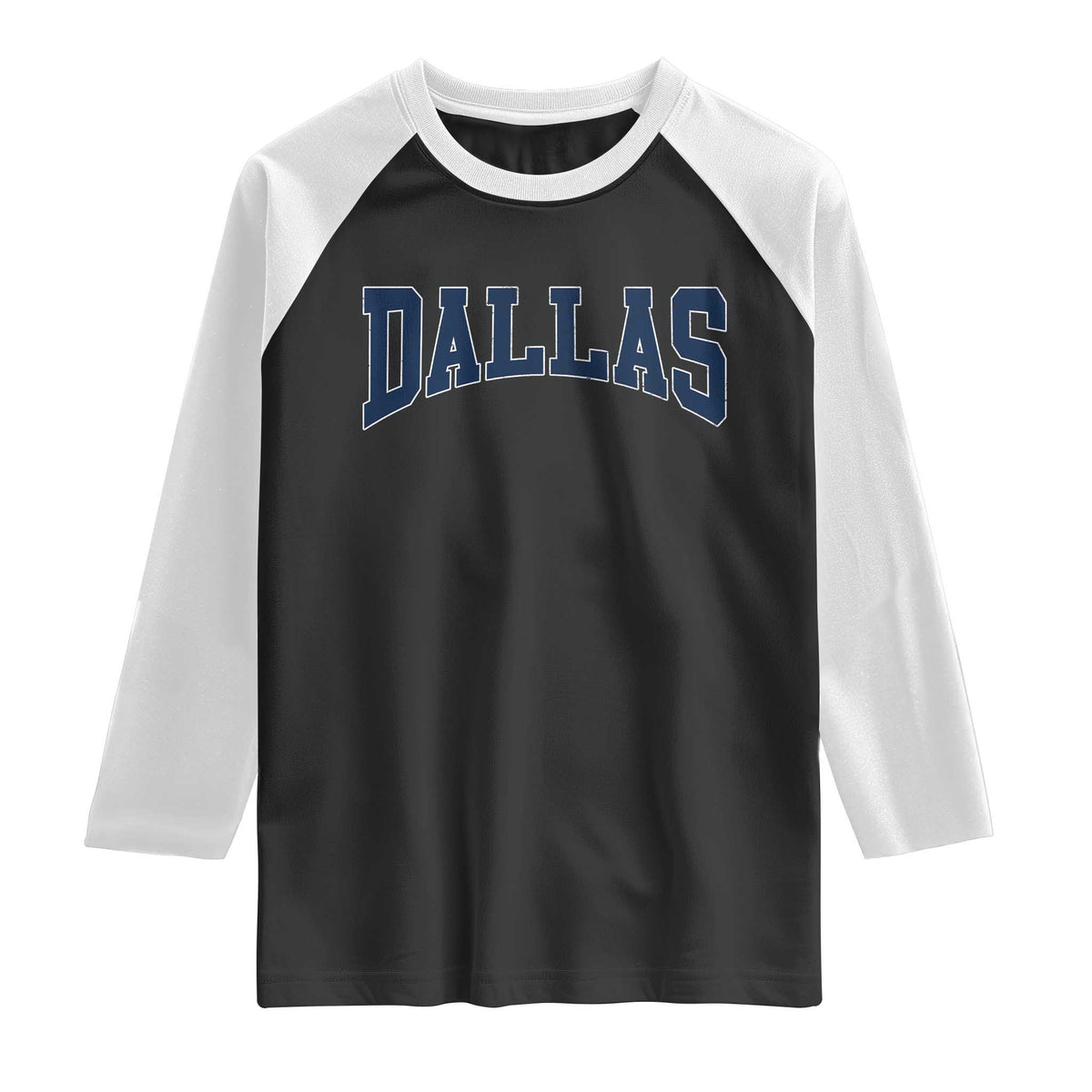 Dallas Vintage Athletic Sports Design Raglan Shirt Texas TX Souvenir