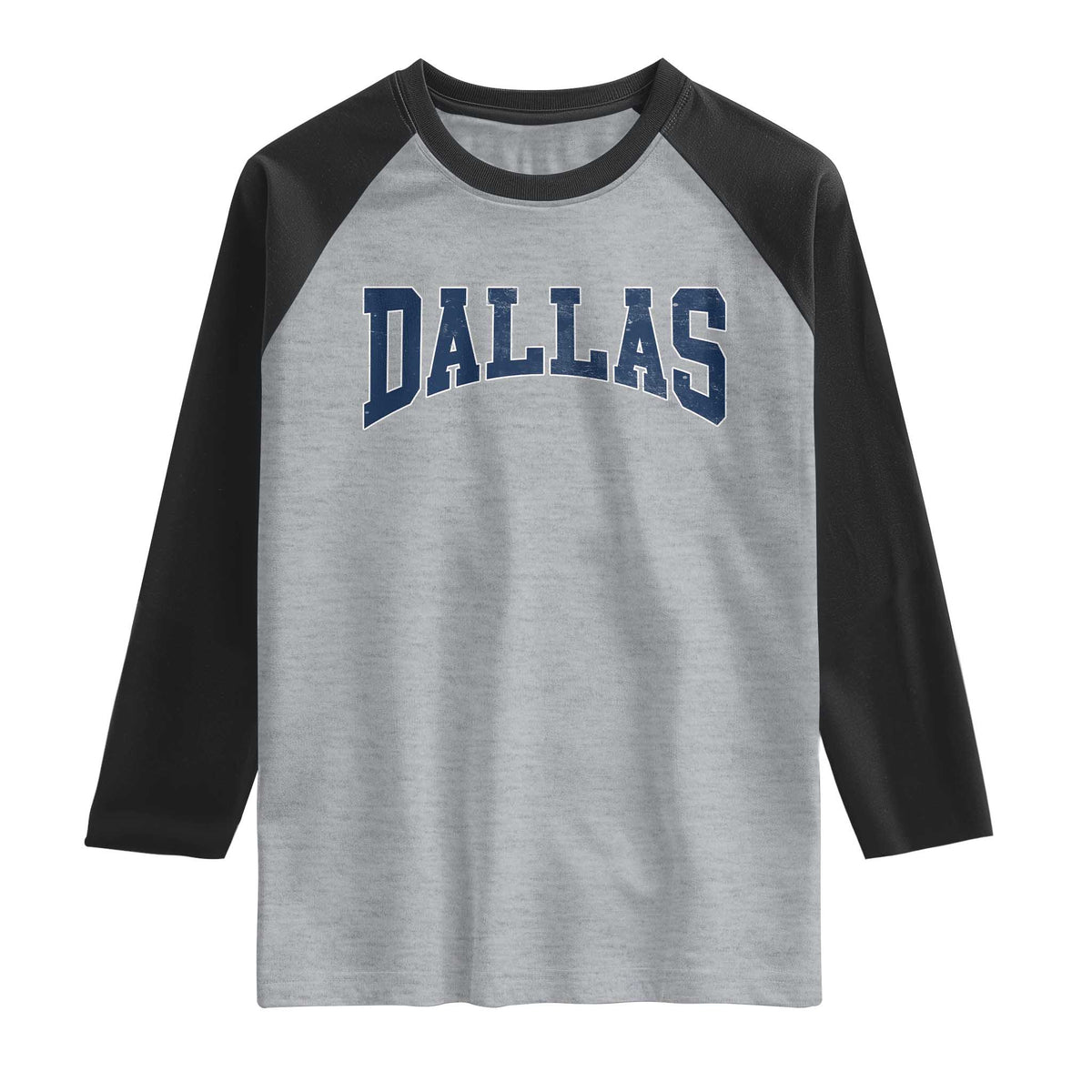 Dallas Vintage Athletic Sports Design Raglan Shirt Texas TX Souvenir