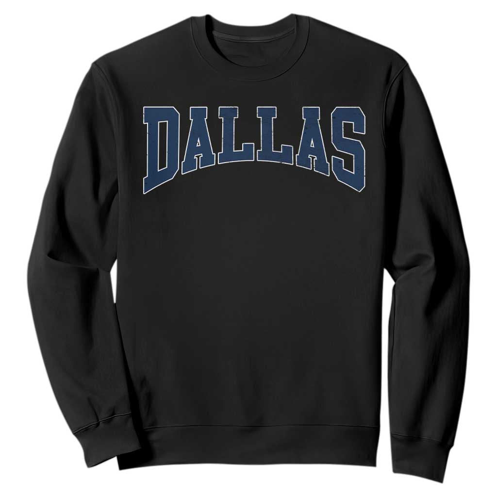 Dallas Vintage Athletic Sports Design Sweatshirt Texas TX Souvenir