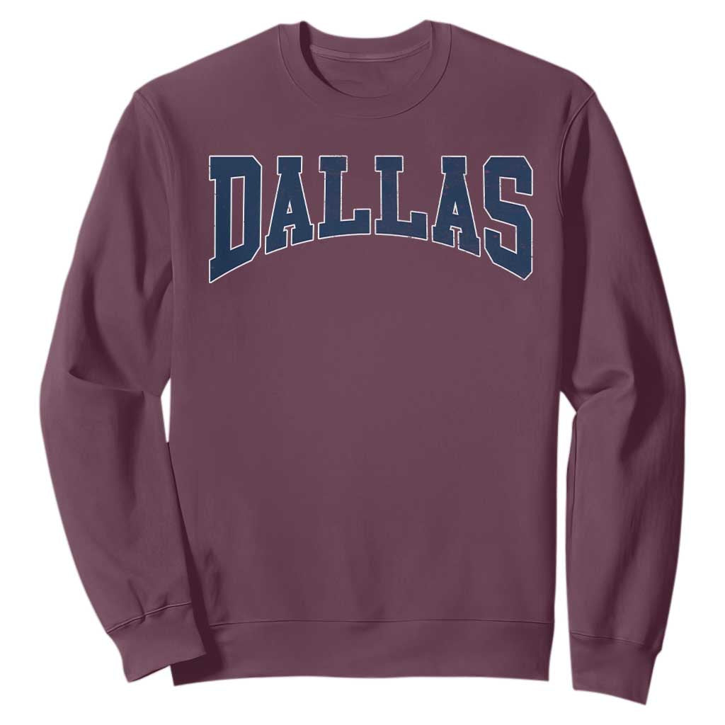 Dallas Vintage Athletic Sports Design Sweatshirt Texas TX Souvenir