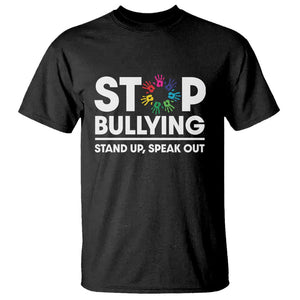 Unity Day T Shirt Stop Bullying Stand Up Speak Out Hand Prints Anti Bullying Awareness TS11 Black Print Your Wear