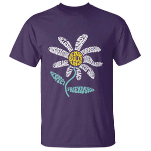 Anti Bullying Awareness T Shirt End Bullying Courage Kindness Peace Inclusion Daisy Flower TS11 Purple Print Your Wear