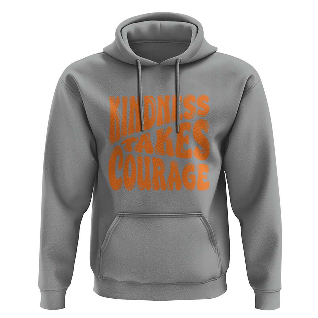 Unity Day Hoodie Kindness Takes Courage Anti Bullying Awareness TS11 Sport Gray Print Your Wear