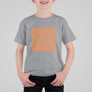 Unity Day T Shirt For Kid Kindness Takes Courage Anti Bullying Awareness TS11 Sport Gray Print Your Wear