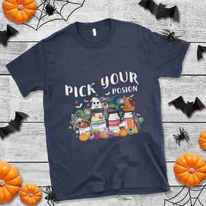 Halloween Nurse T Shirt Pick Your Poison Pharmacy Witches TS11 Navy Print Your Wear