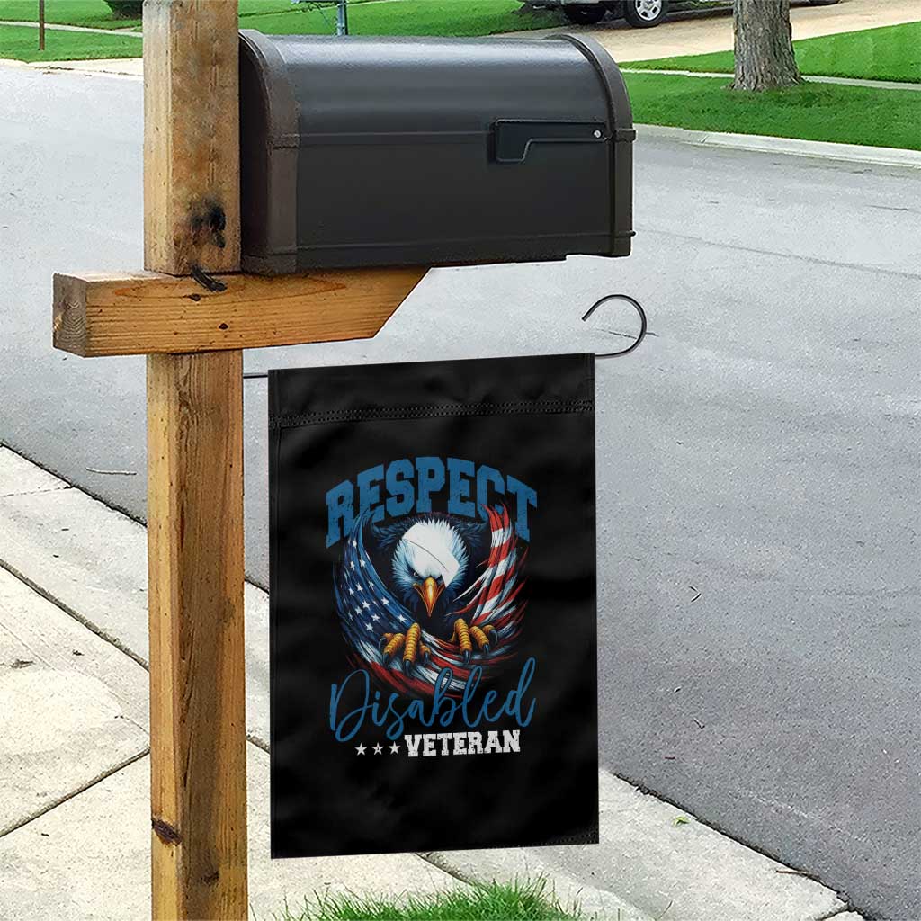 Respect Disabled Veteran Garden Flag Military Soldier American Flag Bald Eagle TS11 Print Your Wear