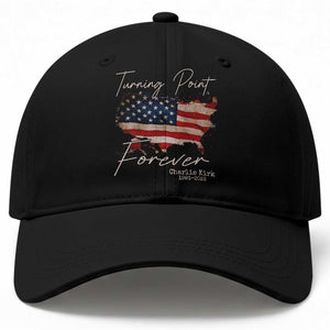 Turning Point Forever Baseball Cap Patriotic American Map Vintage USA Flag TS11 Print Your Wear