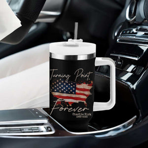 Turning Point Forever Tumbler With Handle Patriotic American Map Vintage USA Flag TS11 Print Your Wear