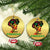 Happy Kwanzaa Christmas Ornament Nguzo Saba Symbols The 7 Principles Of Kwanzaa TS11 Circle Gold Print Your Wear