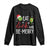 Funny Christmas Pickleball Long Sleeve Shirt Eat Dink And Be Merry TS11 Black Print Your Wear