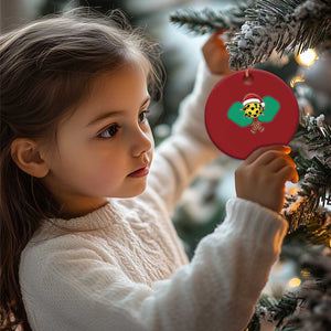 Funny Xmas Pickleball Holiday Santa Hat Christmas Ornament TS11 Print Your Wear