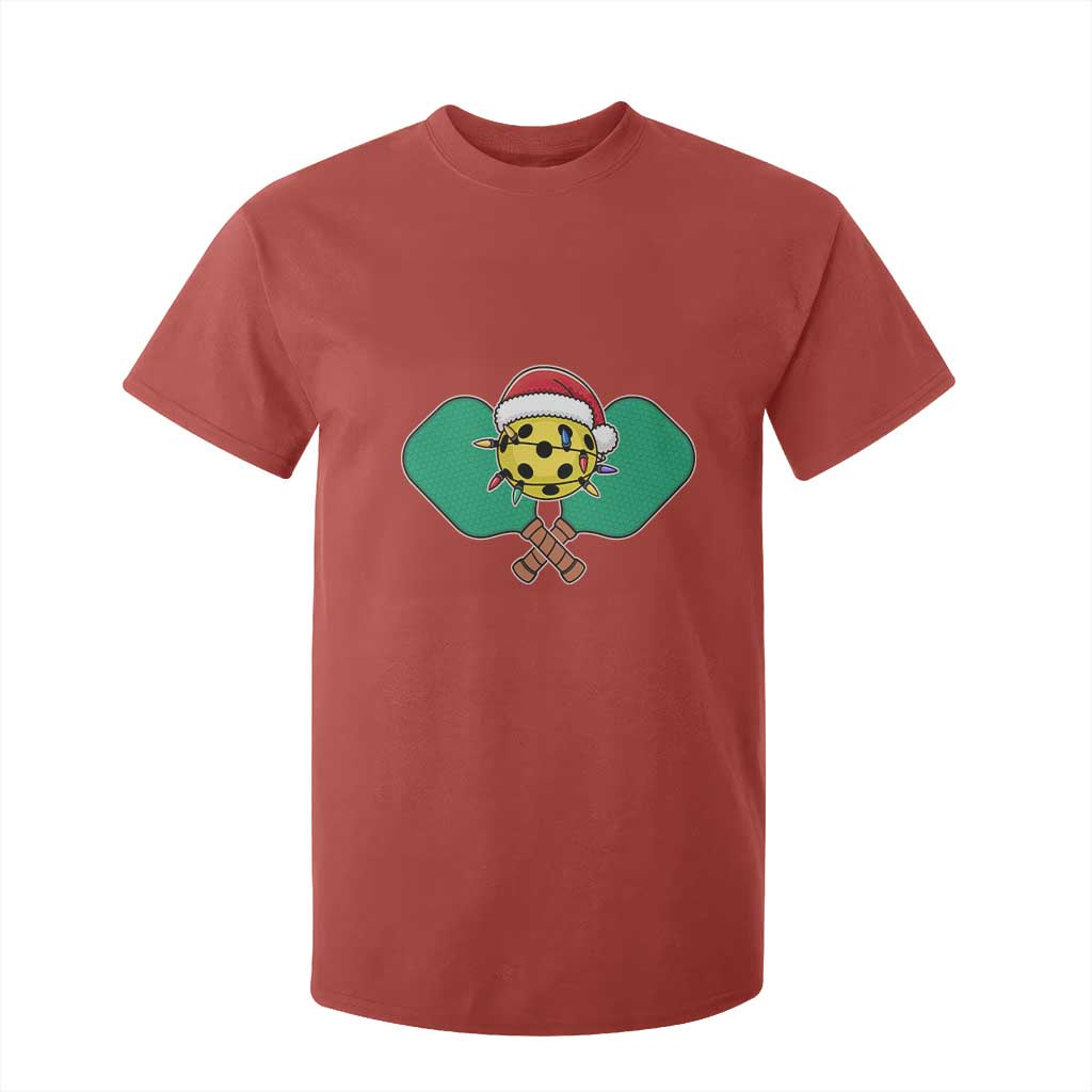 Funny Christmas Pickleball Holiday Santa Hat T Shirt For Kid TS11 Red Print Your Wear