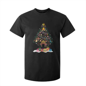 Funny Native American Christmas Tree Medicine Wheel T Shirt For Kid TS11 Black Print Your Wear