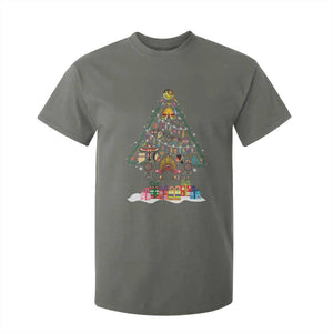 Funny Native American Christmas Tree Medicine Wheel T Shirt For Kid TS11 Military Green Print Your Wear