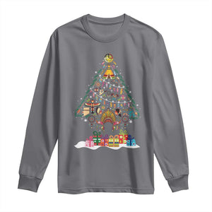 Funny Native American Christmas Tree Medicine Wheel Long Sleeve Shirt TS11 Charcoal Print Your Wear