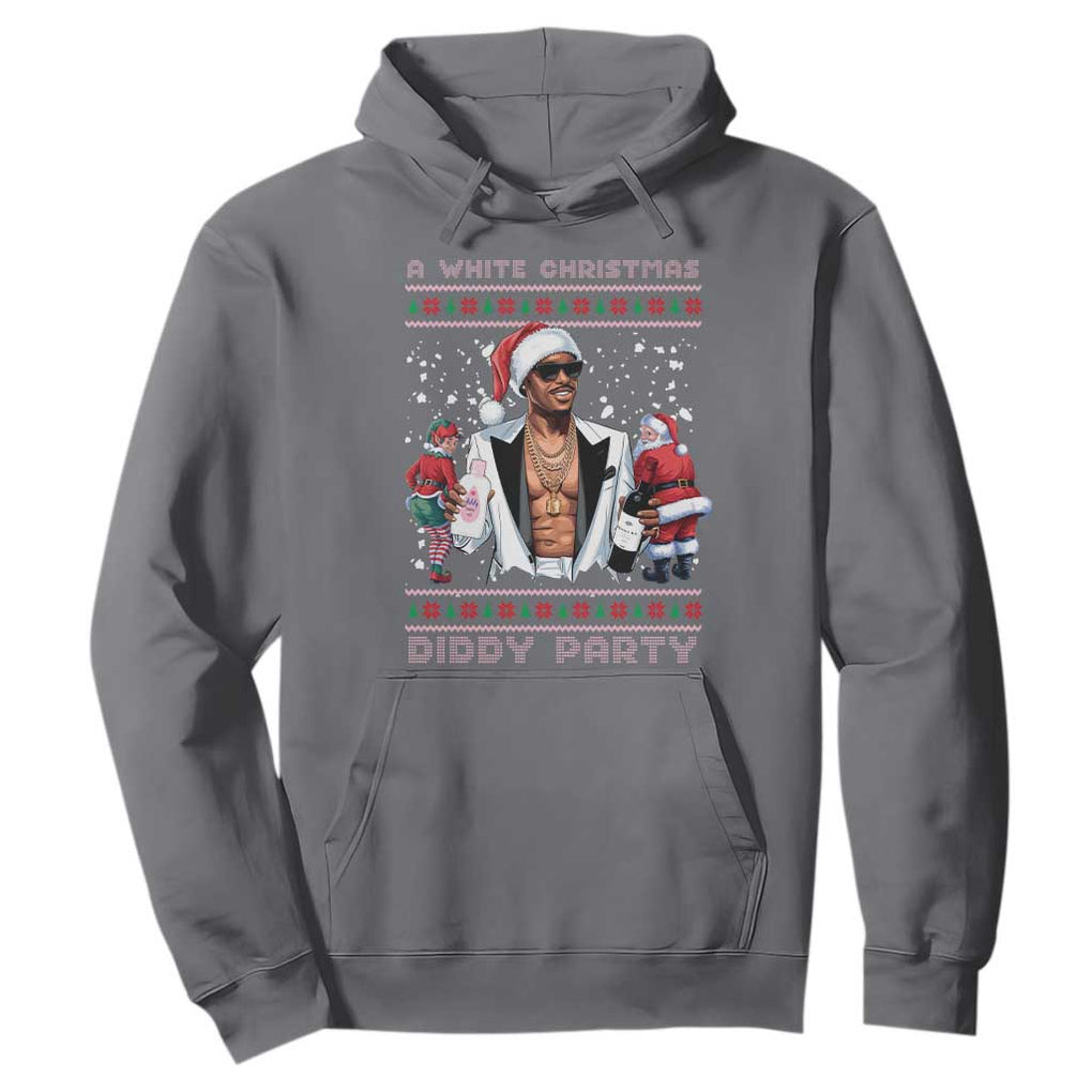Funny A White Christmas Diddy Party Dirty Santa Hoodie TS11 Charcoal Print Your Wear